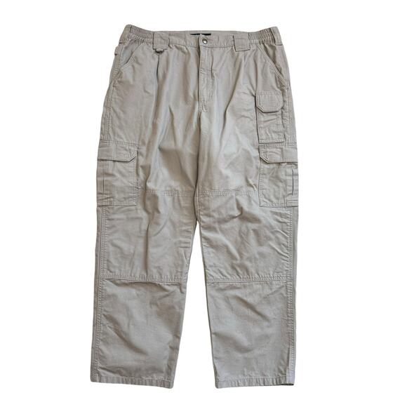 5.11 Tactical Active Work Pants Size 38 x 30 Khaki‎ Tan Military Relaxed 74251 - Picture 10 of 10